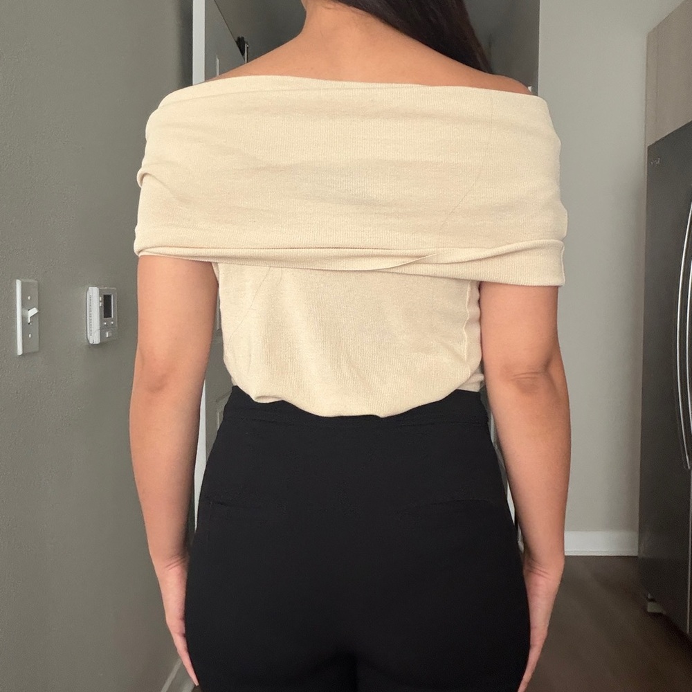 Zara Beige Knit Top - Picture 4 of 5